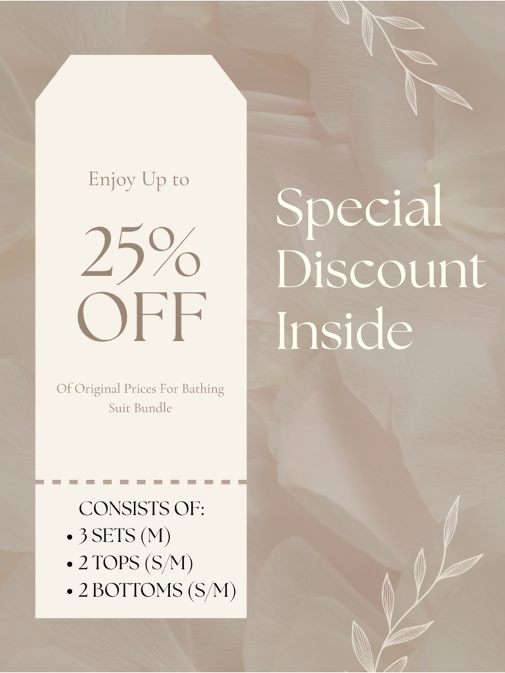 25% Off Bathing Suit Bundle